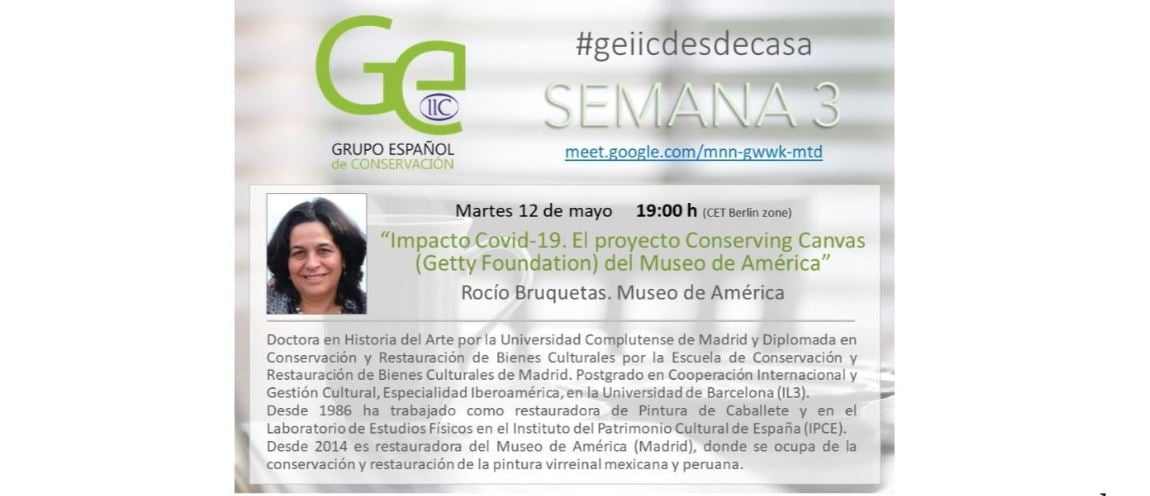 GEIIC desde casa. Rocío Bruquetas