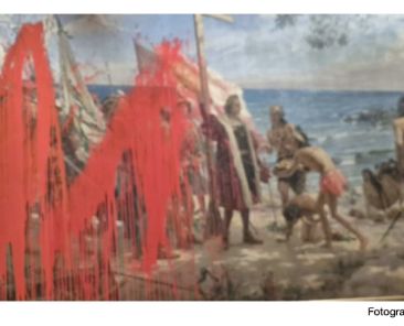 Museo naval agresion atentado ataque activista futuro vegetal