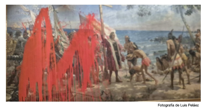 Museo naval agresion atentado ataque activista futuro vegetal